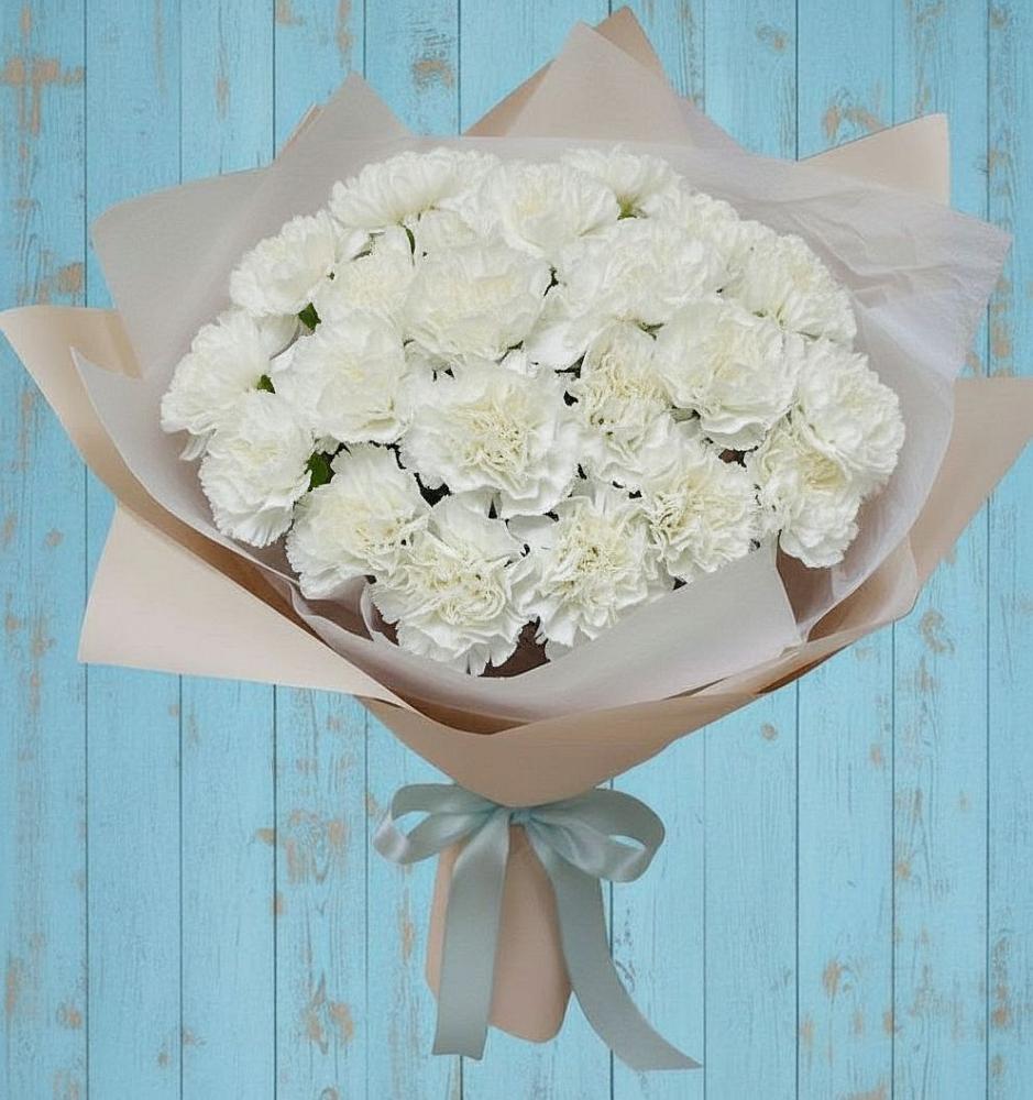 Букет цветов из: Гвоздики в Песках Воронежской области