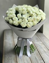 Букет 35 Белых роз в Песках Воронежской области