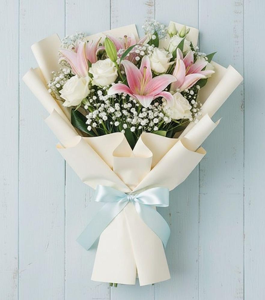 Букет цветов из: Лилии в Песках Воронежской области