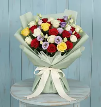 Букет цветов из:  Розы в Песках Воронежской области