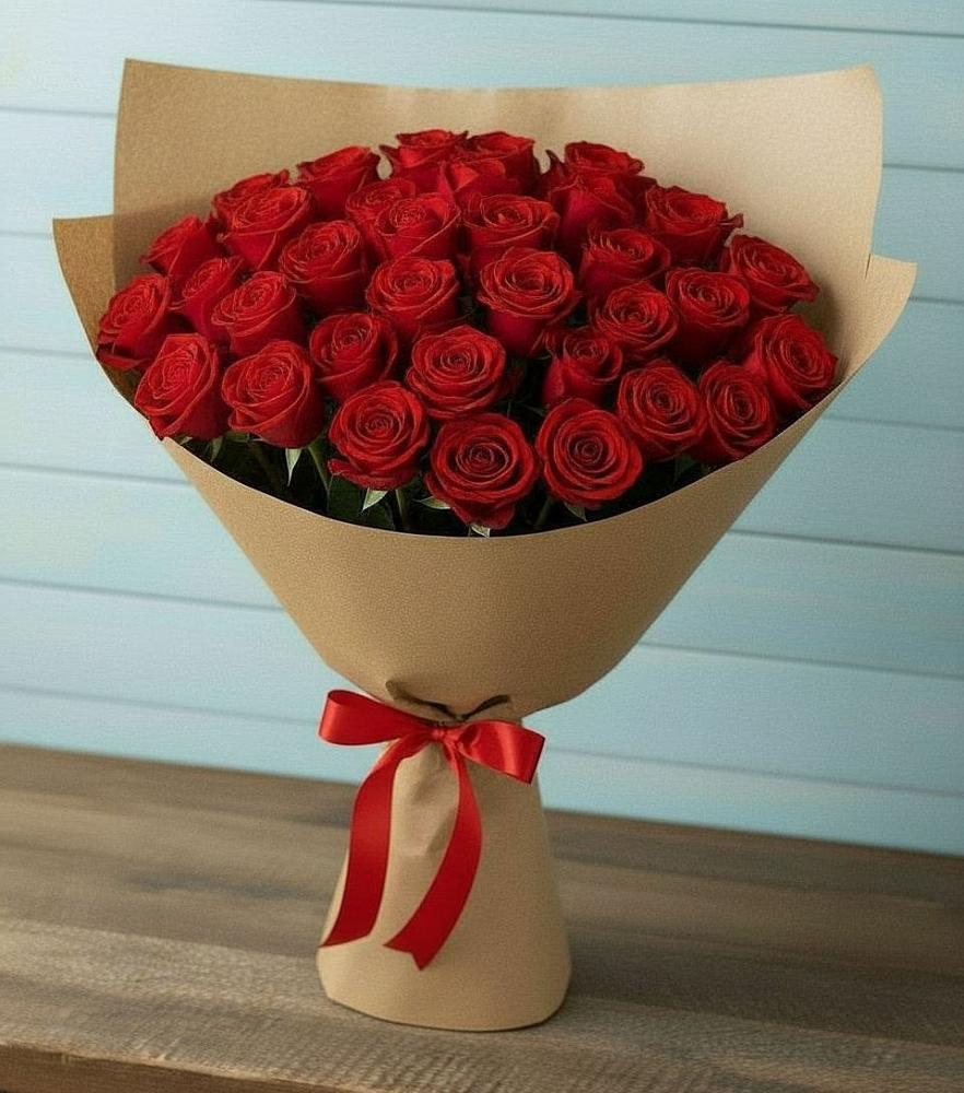 Букет Красные розы Милано в Песках Воронежской области