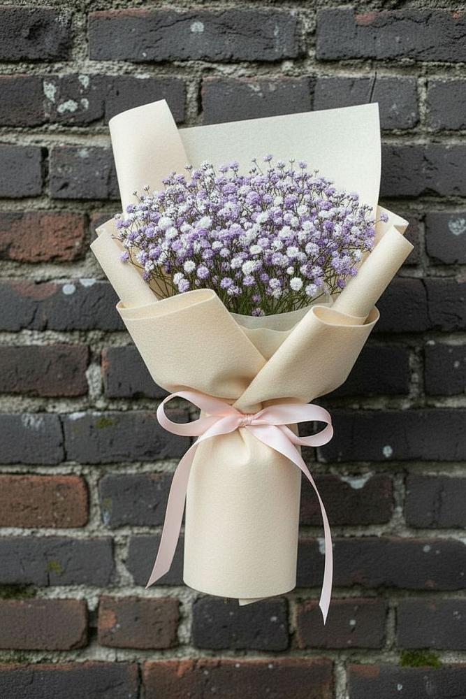 Букет цветов из: Гипсофила в Песках Воронежской области