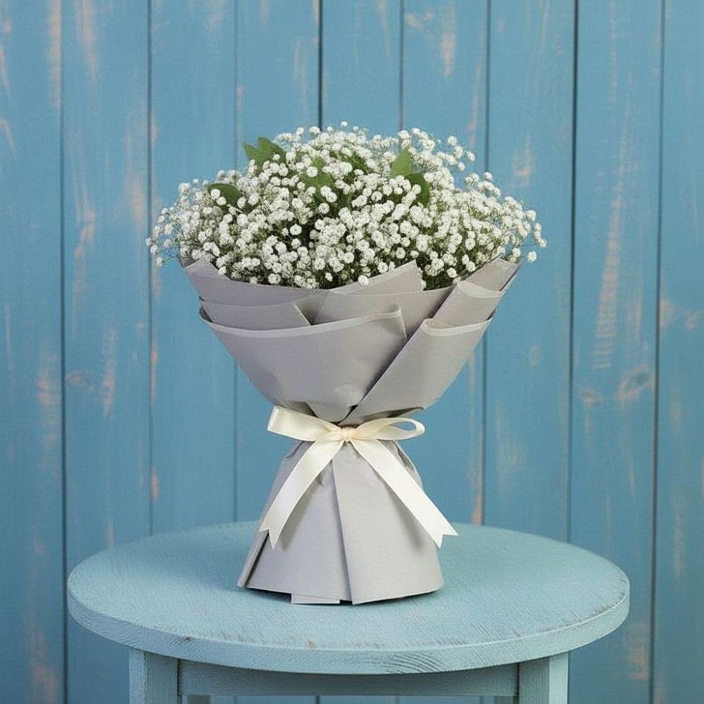 Букет цветов из: Гипсофила в Песках Воронежской области