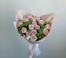 Букет цветов из:  Розы и Хризантемы в Песках Воронежской области