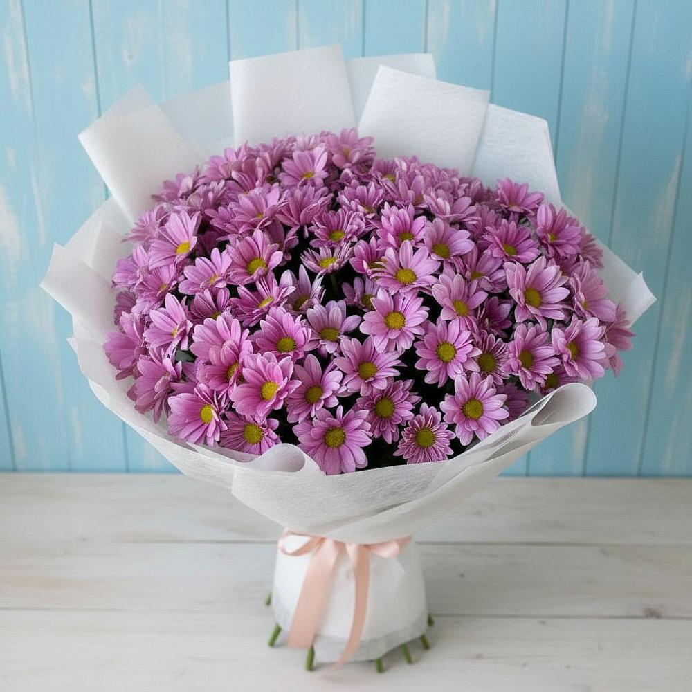 Букет цветов из: Хризантемы в Песках Воронежской области