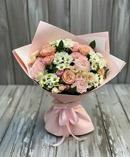 Букет цветов из:  Гвоздики, Розы и Хризантемы #REPLACE_PRED# Песках Воронежской области