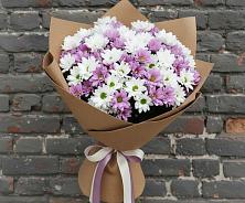 Букет цветов из:  Хризантемы #REPLACE_PRED# Песках Воронежской области