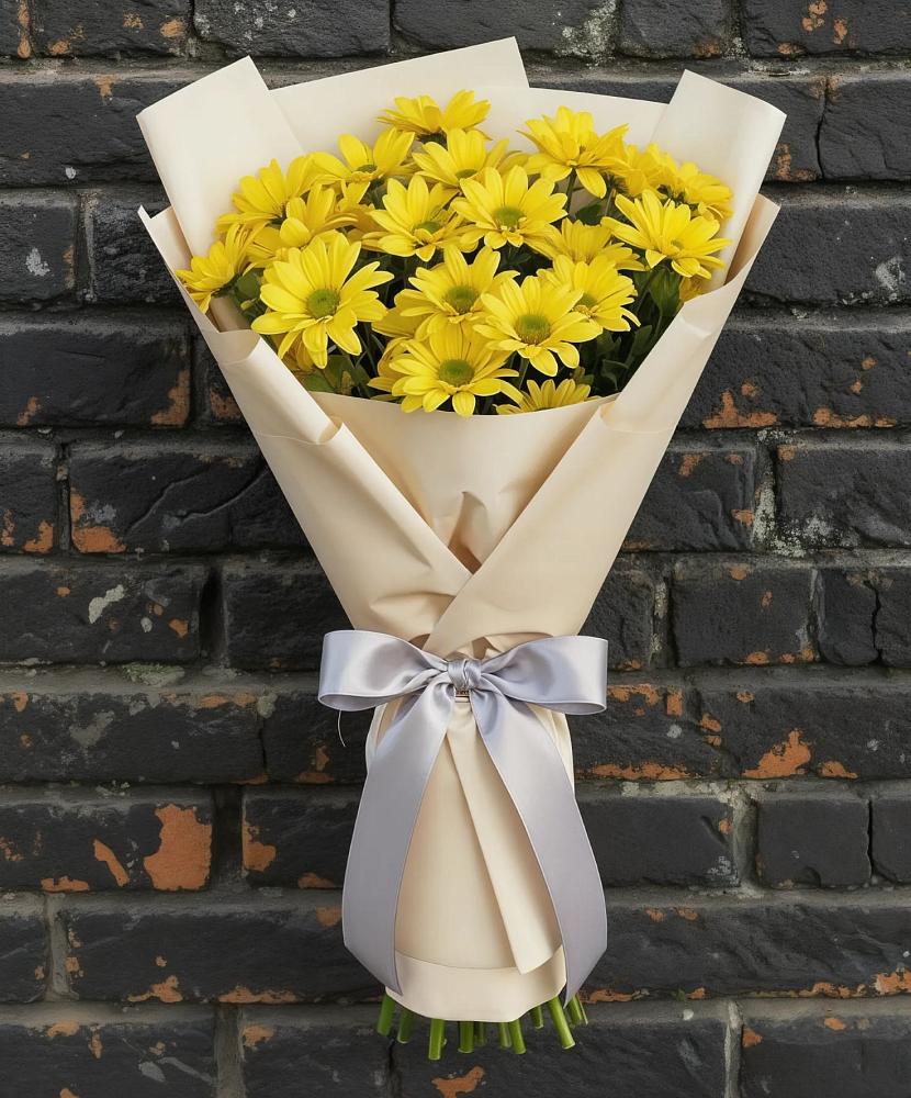 Букет цветов из: Хризантемы в Песках Воронежской области