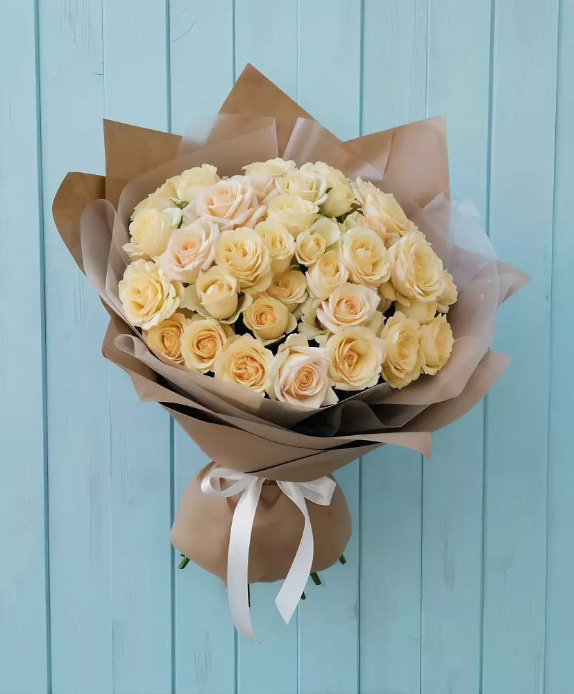 Букет Кремовое облако в Песках Воронежской области