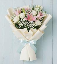 Букет цветов из:  Лилии в Песках Воронежской области